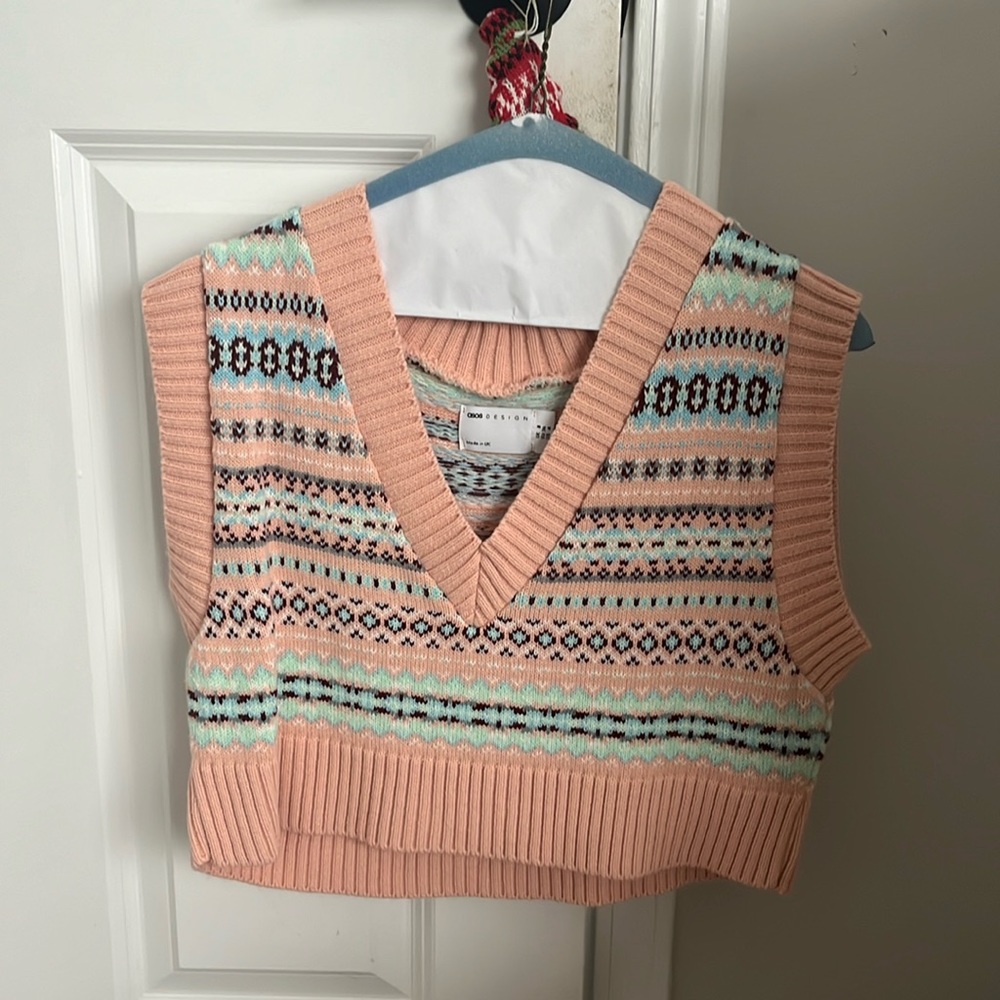 ASOS cropped sweater vest